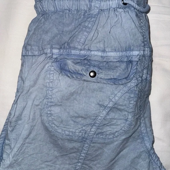 Free People Light Blue Cargo Shorts - Picture 8 of 8